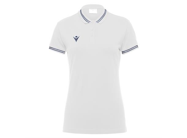 Hambo Polo Dame HVIT/GRÅ M Poloskjorte i bomull til dame 