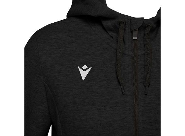 Lyre Full Zip Hooded Jacket W BLK S Hettejakke i bomullsmiks til dame 